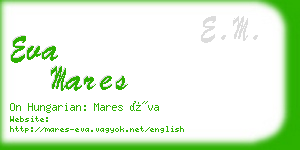 eva mares business card